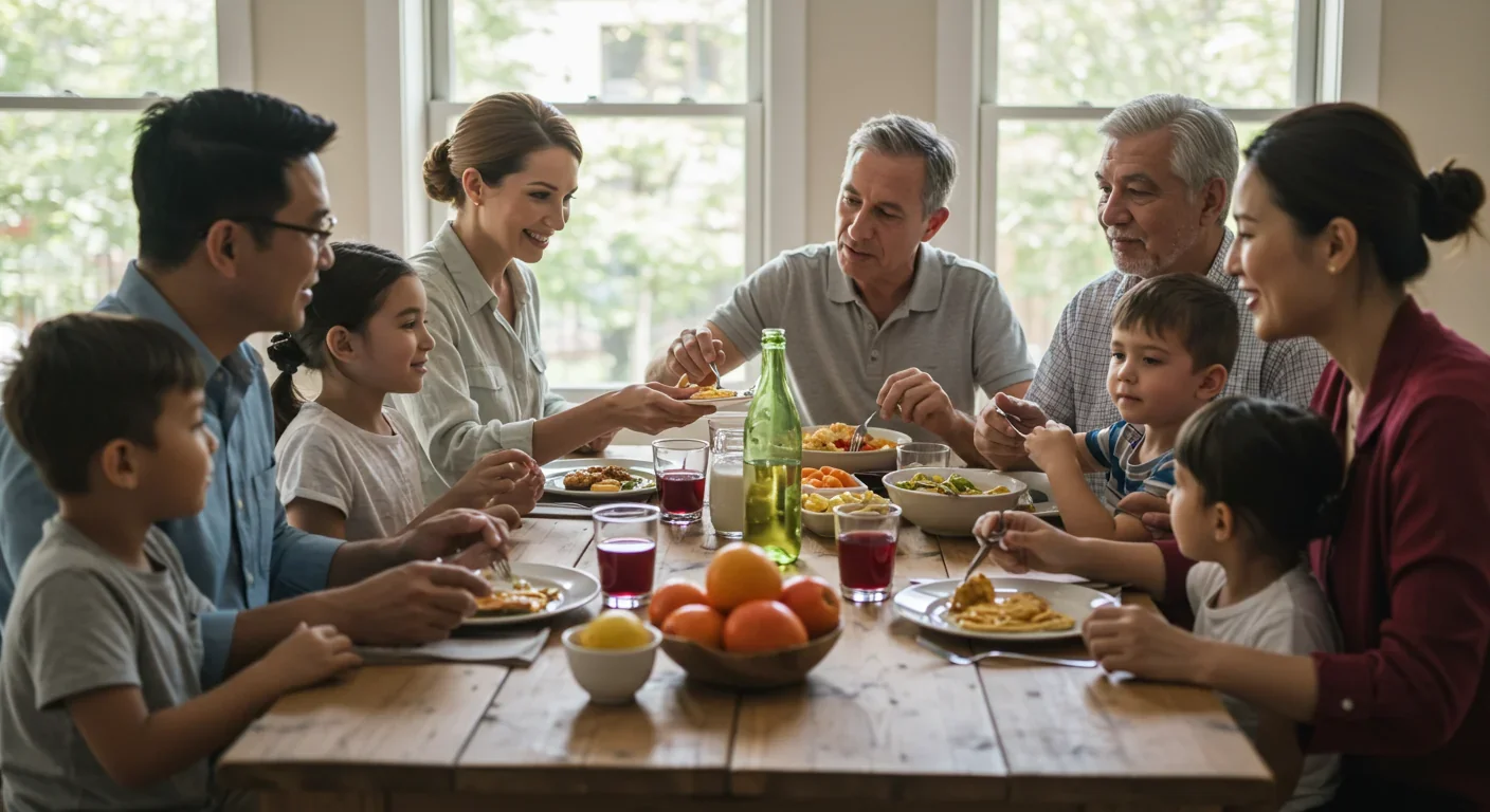 Diverse team of professionals collaborating together in modern office meeting