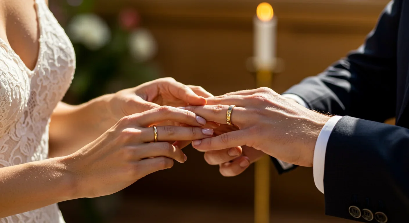 Wedding ring exchange ceremony as an example of costly signaling of commitment