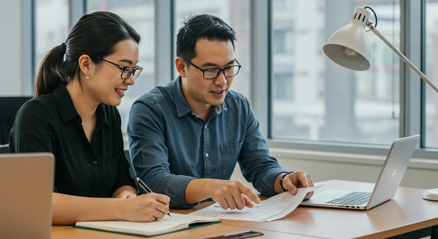 Effective mentoring relationship showing expert breaking through the curse of knowledge