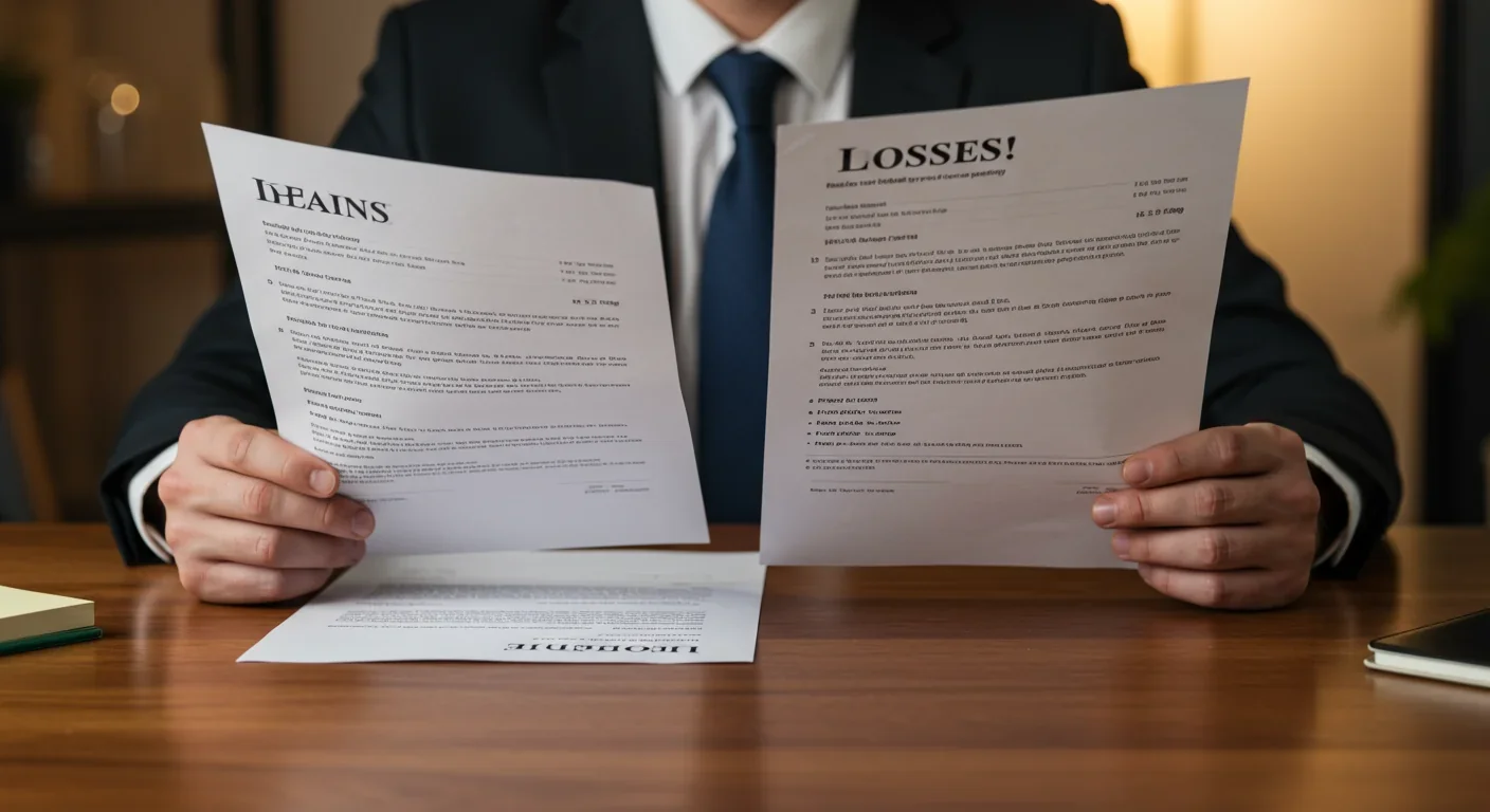 Person comparing two identical choices framed differently showing decision confusion