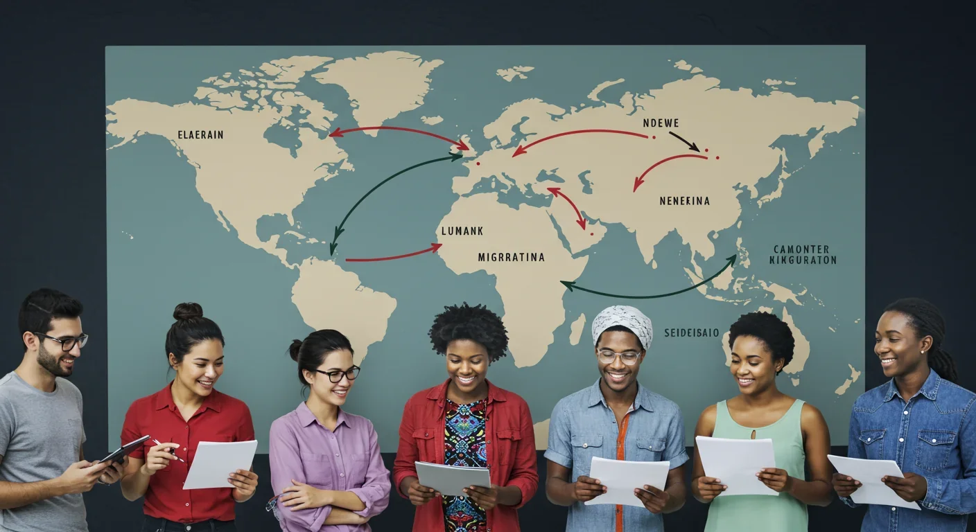 Scientist analyzing DNA sequencing data showing ancient human migration patterns