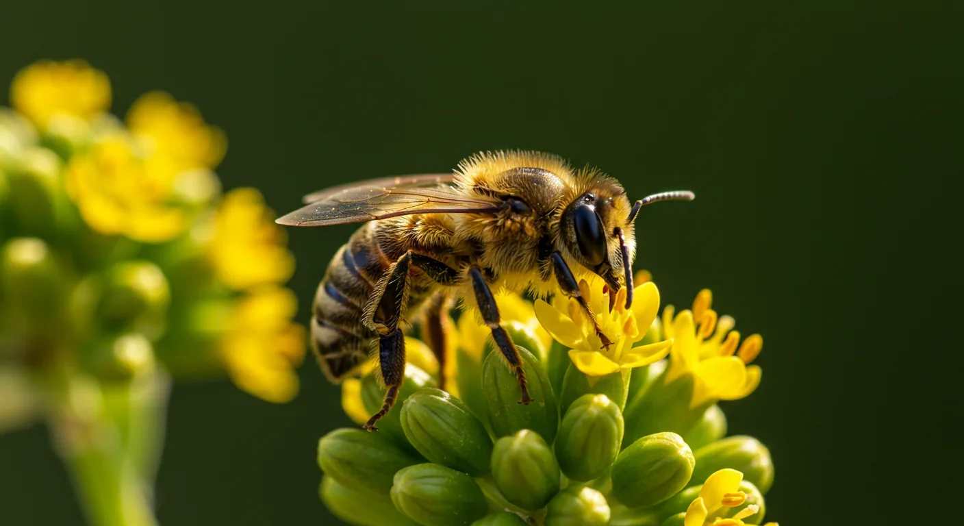 Honeybee worker demonstrating eusocial behavior central to kin selection theory