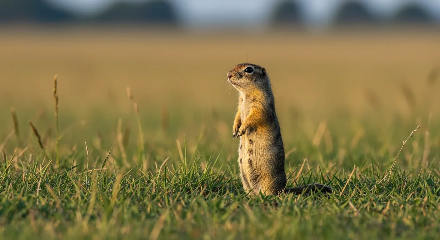 Belding's ground squirrel demonstrating vigilance behavior studied in kin selection research