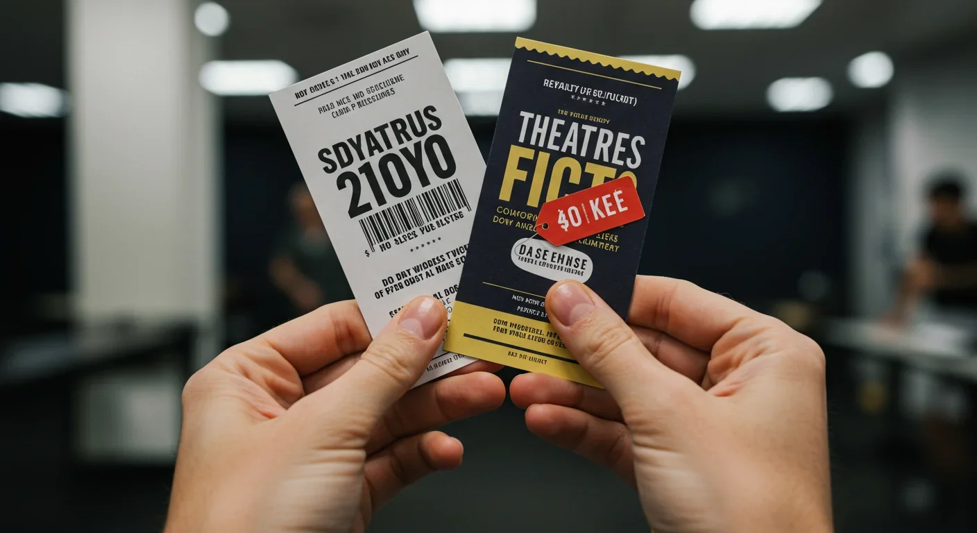 Comparison of free versus paid event tickets illustrating mental accounting