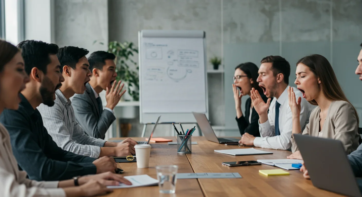 Contagious yawning between two people demonstrating mirror neuron activation